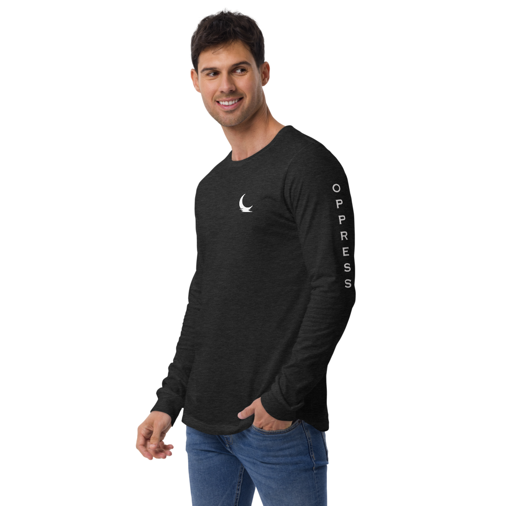 NEO Unisex Long Sleeve Tee w/ printed sleeves